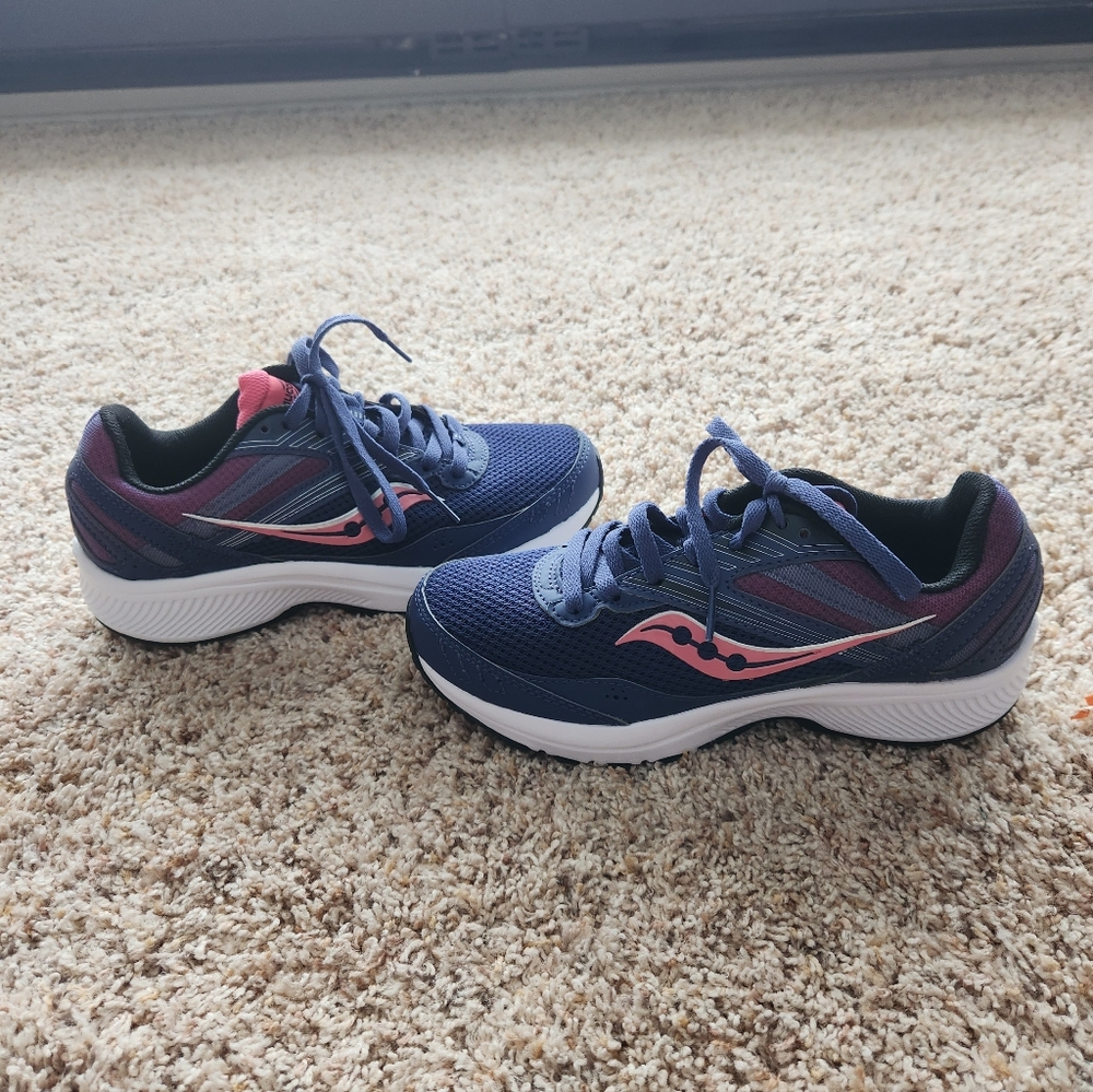 Saucony Women's Sneakers Cohesion 15 - Navy and Pink - Picture 3 of 4